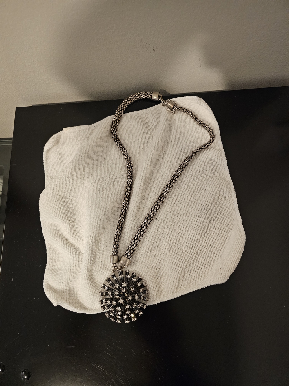 Statement Silver-Tone Dandelion Pendant Necklace - Women